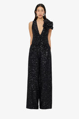 Greta Sequin Pants - Onyx